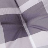  Jastuci za vrtne stolice 4 kom sivi karirani 100x50x3cm tkanine | shoptok.hr