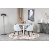 Venture Home Plaza okrugli blagovaonski stol ⌀100 cm, bijeli | shoptok.hr
