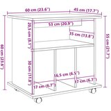 Rolo ormarić staro drvo 60x45x60 cm izrađeno drvo | shoptok.hr