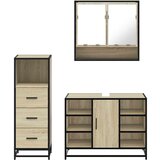 vidaXL 3-dijelni set kupaonskog namještaja boja hrasta sonome drveni | shoptok.hr