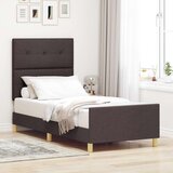  okvir postelje brez ležišča temno sivi 120x190 cm tkanina Komplet dveh, (22054212) | Shoptok.si