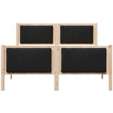  Okvir kreveta Smeđa i crna 135 x 190 cm Masivna borovina | shoptok.hr