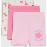 Sinsay Pamučne biciklističke kratke hlače s tropskim uzorkom 3 pack | shoptok.hr