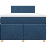  Krevet s oprugama i madracem plavi 120 x 200 cm od tkanine | shoptok.hr