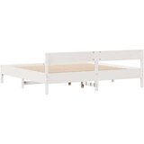 vidaXL okvir kreveta bez madraca bijeli 180x200 cm od masivne borovine | shoptok.hr