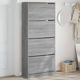  The Living Store Omarica za čevlje s 4 predali siva sonoma 80x34x187,5 cm - Omara Za Čevlje, (21485581) Cene