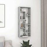 vidaXL Zidna polica siva boja betona 36 x 16 x 90 cm od iverice Cijene