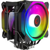 CPU hladnjak RAMPAGE OCTAGON C60 Black 57CFM 1800RPM 2x12cm ARGB AM5/LGA1700 Compatible Air Cooled Fan | Eponuda.ba