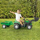 Dolu Traktor na pedale Ranchero sa prikolicom i utovarivačem | ePonuda.com