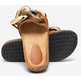 Resti Ladies' brown slippers with decoration at Fixci- Footwear | ePonuda.com