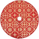  Luksuzna suknja za božićno drvce s čarapom crvena 122 cm tkanina | shoptok.hr