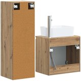  Set namještaja za kupaonicu 2 kom. Hrast artisan Smeđa 33 x 34.5 x 100 cm | shoptok.hr