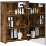  Kupaonski ormar s ogledalom Dimljeni hrast 43 x 16 x 62.5 cm | shoptok.hr