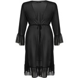 Trendyol Curve Plus Size Kimono & Kaftan - Black - Plain | Shoptok.si