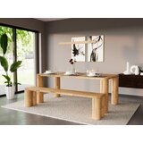 Linea Natura JEDILNA MIZA, masivno hrast | Shoptok.si