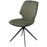 Novel STOL, kovina, tekstil siva, zelena | Shoptok.si