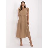 Italy Moda Dress-MI-SK-A2489.21-camel | Shoptok.si