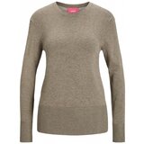 JJXX Puloverji Noos Knit Lara L/S - Brindle Kostanjeva Cene