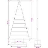  Metalna božićna jelka s stalakom Crna 210 cm Čelik Slike