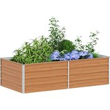  Povišena gredica - Vrtna gredica Svijetlosmeđa 160 x 80 x 45 cm | shoptok.hr