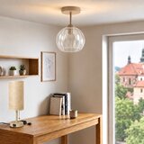Brilagi LED Plafonski luster RETRO GLASS 1xE27/60W/230V prečnika 25 cm bež/prozirna | Eponuda.com