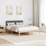  Okvir kreveta smeđe i tamnosivo 150 x 200 cm Masivna borovina | shoptok.hr
