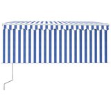  Automatska tenda na uvlačenje s roletom 3,5x2,5 m plavo-bijela | shoptok.hr