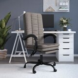  Uredski naslonjač od tkanine smeđesivi | shoptok.hr
