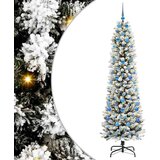 vidaXL Umjetno božićno drvce s stalakom Zelena i bijela 210 cm | shoptok.hr