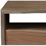  Stolić za kavu od masivnog bagremovog drva 90 x 50 x 40 cm sivi | shoptok.hr