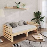  Izvlečna dnevna postelja 2x(90x200) cm trdna borovina, (20647997) | Shoptok.si