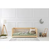Adeko Dječji krevet od masivnog bora 90x160 cm u prirodnoj boji Mila CWW –