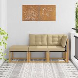  Sekcijski kavč z blazino 3 Kos Bela, (5000271763) | Shoptok.si