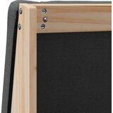  Tapecirani uzglavlje Tamno siva 80 cm Čvrsto borovo drvo | shoptok.hr
