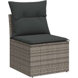  10-dijelni set vrtnih sofa od poliratana s jastucima sivi | shoptok.hr