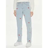 Lee Jeans hlače Rider 112350771 Modra Straight Fit