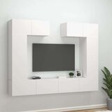  6-dijelni set TV ormarića bijeli od konstruiranog drva | shoptok.hr