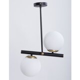 Squid Lighting črna/bela stropna svetilka s steklenim senčilom ø 15 cm Libra | Shoptok.si