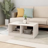  Stolić za kavu bijeli 75 x 50 x 33,5 cm od masivne borovine | shoptok.hr