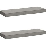  Jastučići za klupe - 2 dijela VUGHT 2 pcs 100% poliester Siva | shoptok.hr