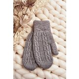 Aura.via Warm Women's Single-Fingered Gray Gloves | shoptok.hr