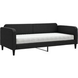  The Living Store Dnevna postelja z vzmetnico črna 90x200 cm blago - Dnevna Postelja Z Vzmetnico, (21449928) | Shoptok.si