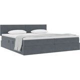  Krevet s od storage s madracem Tamno siva 200 x 200 cm Baršun | shoptok.hr