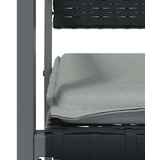  Vrtne stolice s jastucima 2 kom crne 54x62 5x89 cm poliratan | shoptok.hr