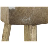 Tabure DKD Home Decor Bijela Smeđa Prirodno Koža Drvo 42 x 42 x 77 cm | shoptok.hr