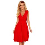Numoco Elegant dress with a neckline and pleats | Shoptok.si