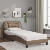  Krevet s madracem cappuccino boje 80 x 200 cm od umjetne kože | shoptok.hr