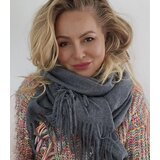 Pri Scarf Thick scarf tassels single color warm soft 200x70 cm | Shoptok.si