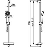 Hansa 44790111 basicjet tuš set brez armature | Shoptok.si
