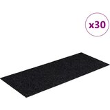  Prostirke za stepenice samoljepljive 30 kom 60x25 cm crne pravokutne | shoptok.hr